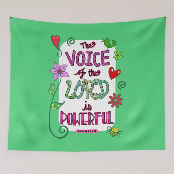 Item preview, The Voice of the Lord is Powerful - Bible Scripture designed and sold by Prawny.