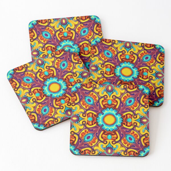 Item preview, Mystical Imagined Coarse Latin Pattern Digital Painting designed and sold by CodeAndColors.