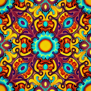 Vorschaubild zum Design Mystical Imagined Coarse Latin Pattern Digital Painting von CodeAndColors