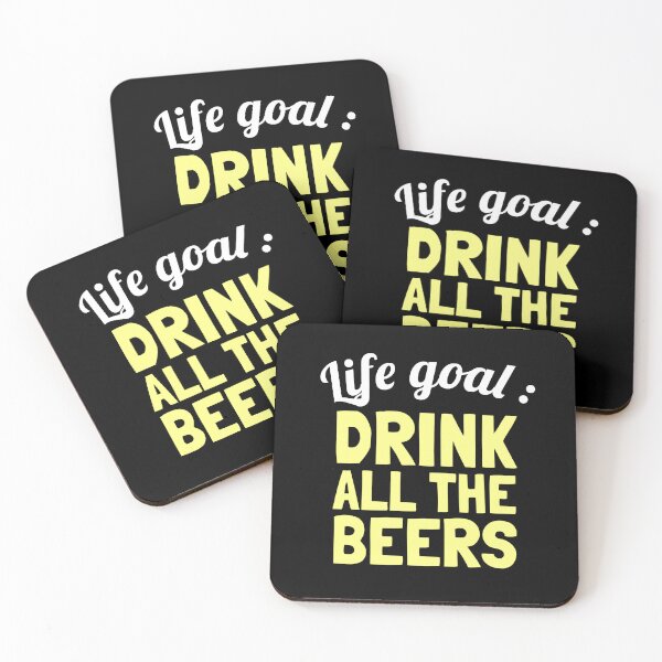 Item preview, Life Goal : Drink All The Beers designed and sold by EnzoVectorism.