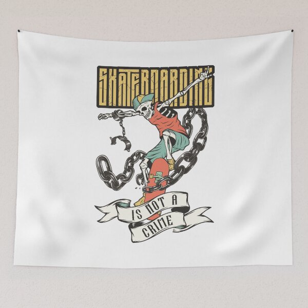 Item preview, Skateboarding Is Not A Crime designed and sold by OmmeDesigns.