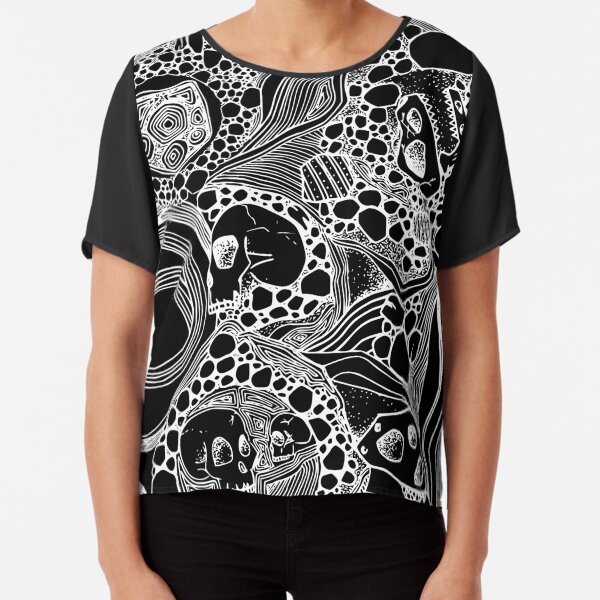 Dinomite Pattern (white) Chiffon Top
