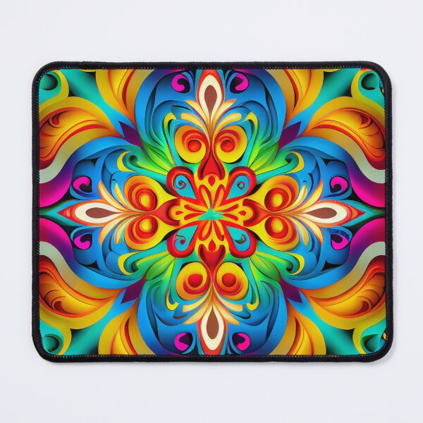 Item preview, Bright Rainbow Elegant European Pattern Digital Painting designed and sold by CodeAndColors.