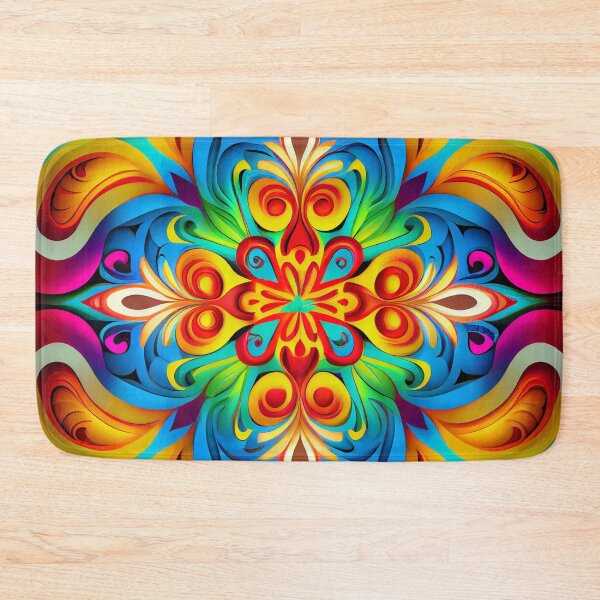 Item preview, Bright Rainbow Elegant European Pattern Digital Painting designed and sold by CodeAndColors.