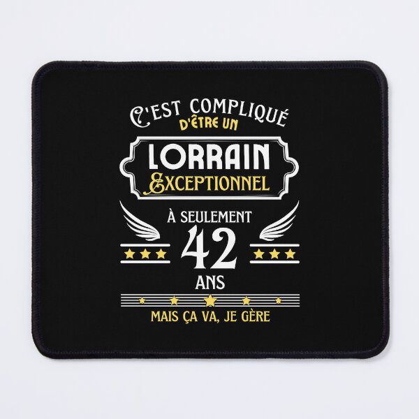 Item preview, Lorrain Man 42 Years Birthday Gift designed and sold by RomualdGR.