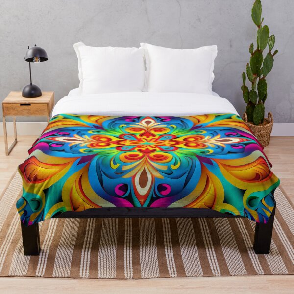 Item preview, Bright Rainbow Elegant European Pattern Digital Painting designed and sold by CodeAndColors.