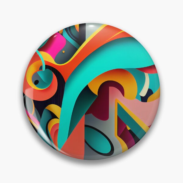 Artikelvorschau, Semi Abstract Complex Bold Maximalist Pattern Digital Painting entworfen und verkauft von CodeAndColors.