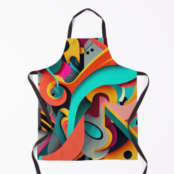 Aperçu de l'œuvre Semi Abstract Complex Bold Maximalist Pattern Digital Painting créée et vendue par CodeAndColors.