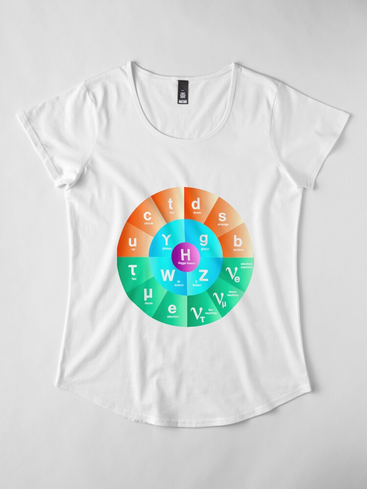 Alternate view of The Standard Model of Particle Physics Premium Scoop T-Shirt