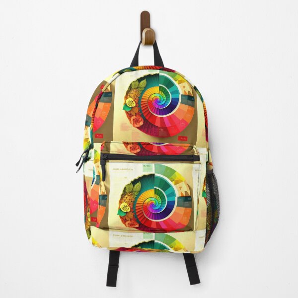 Item preview, Fibonacci Style Spiral Infographic Colourful Abstract designed and sold by RAGANADesign.
