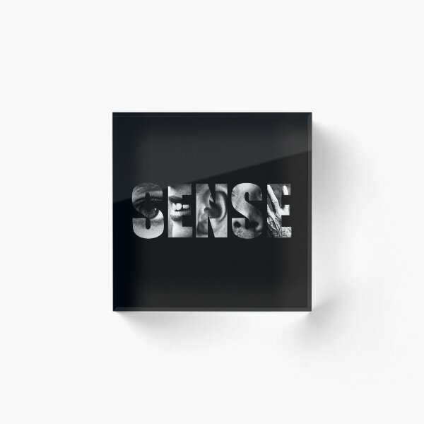 Sense (Black Background) Acrylic Block