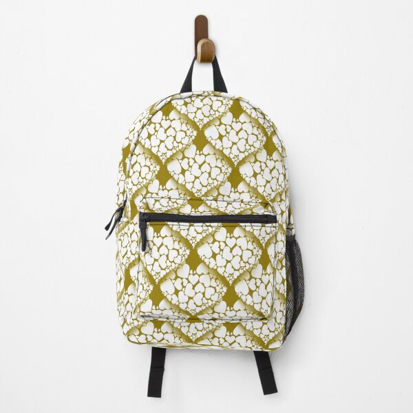 Item preview, When Hearts Meet Together Pattern - White Hearts (On Yellow) designed and sold by taiche.