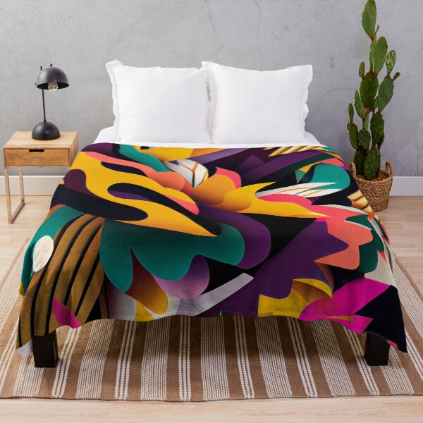 Item preview, Semi Abstract Complex Bold Maximalist Pattern Digital Painting designed and sold by CodeAndColors.