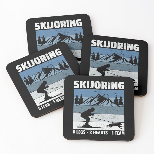 Item preview, Dog Skijoring Extreme Winter Sport Ski Race Racing designed and sold by CuteDesigns1.