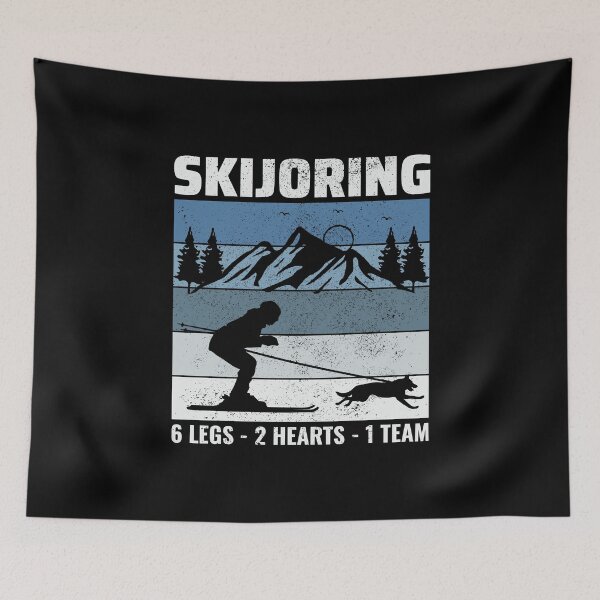 Item preview, Dog Skijoring Extreme Winter Sport Ski Race Racing designed and sold by CuteDesigns1.