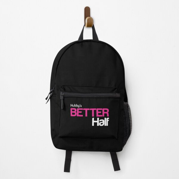 Item preview, Hubby's Better Half - Gift for spouse: Wife - White with Magenta / Pink designed and sold by pixelspantry.