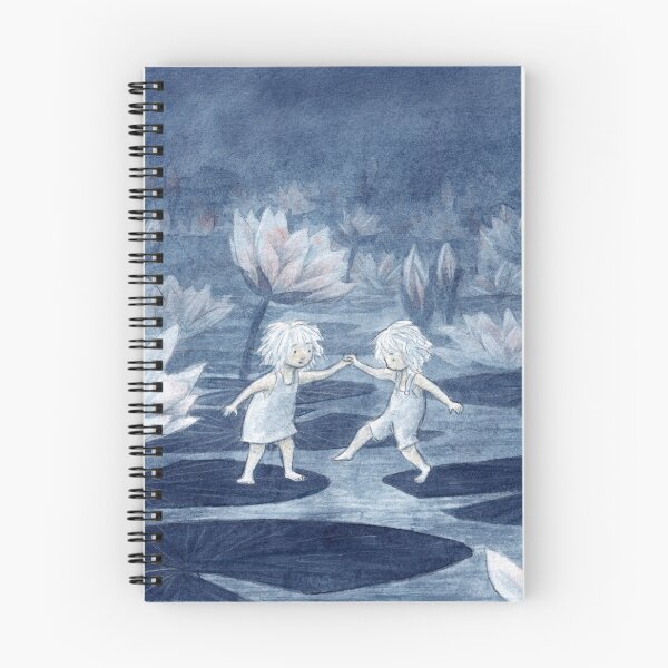 Item preview, Night walk on water lilies designed and sold by knyttir.
