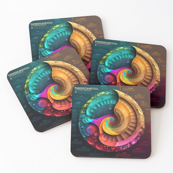 Artikelvorschau, Fibonacci Style Spiral Infographic Colourful Abstract  entworfen und verkauft von RAGANADesign.