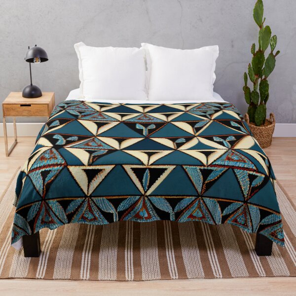 Item preview, Triangular Scandifornian Pattern Digital Painting designed and sold by CodeAndColors.
