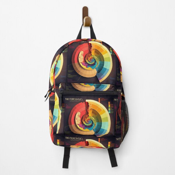 Item preview, Fibonacci Style Spiral Infographic Colourful Abstract designed and sold by RAGANADesign.