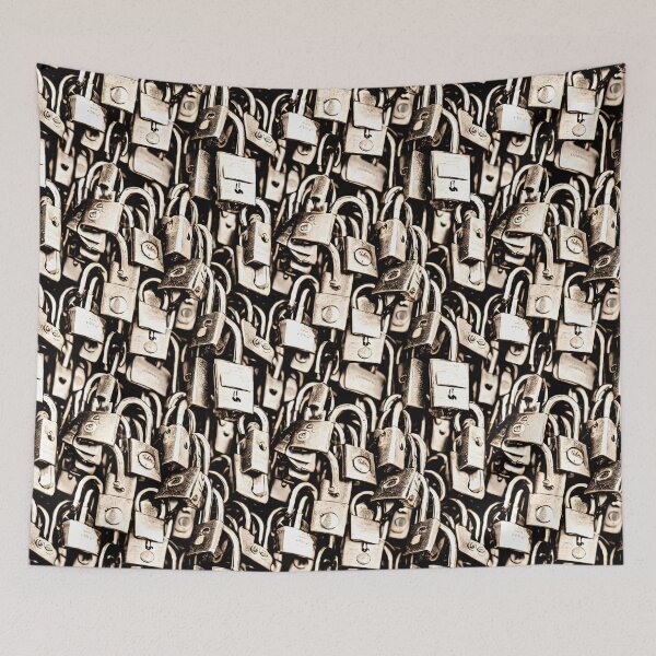 Item preview, Seamless pattern of locks designed and sold by angelisart.