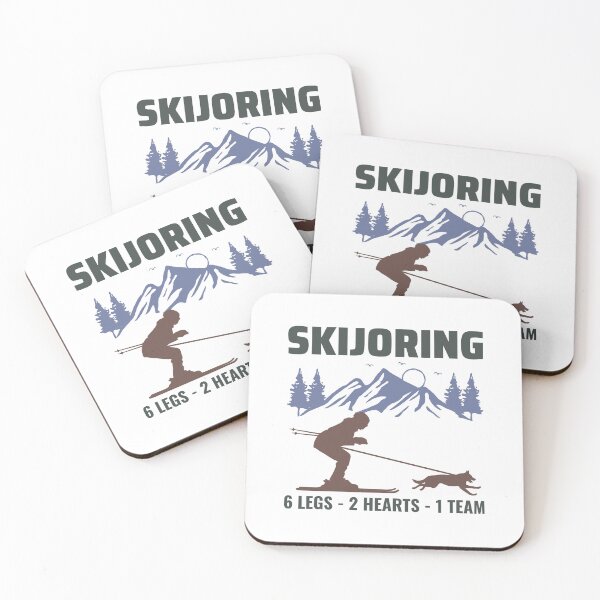 Item preview, Dog Skijoring Extreme Winter Sport Ski Race Racing designed and sold by CuteDesigns1.