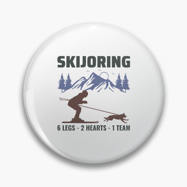 Item preview, Dog Skijoring Extreme Winter Sport Ski Race Racing designed and sold by CuteDesigns1.