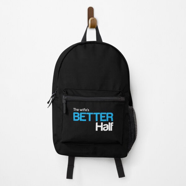 Item preview, The Wife's Better Half - Gift for spouse: Husband - White with Cyan / Blue designed and sold by pixelspantry.