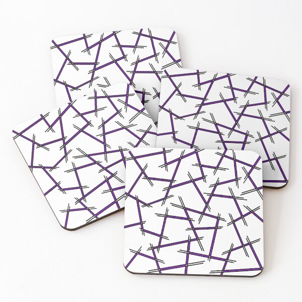 Item preview, Abstract geometric pattern - purple designed and sold by K.S ART.