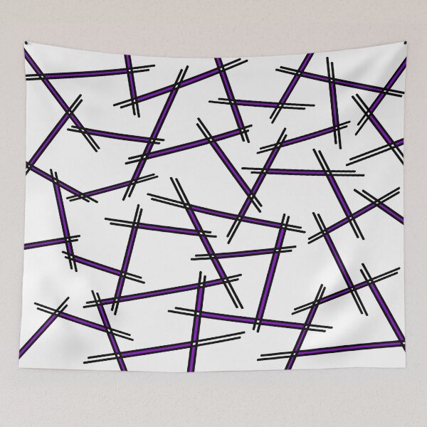 Item preview, Abstract geometric pattern - purple designed and sold by K.S ART.