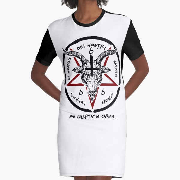 BAPHOMET - SIGIL OF SATAN - THE OCCULT Graphic T-Shirt Dress