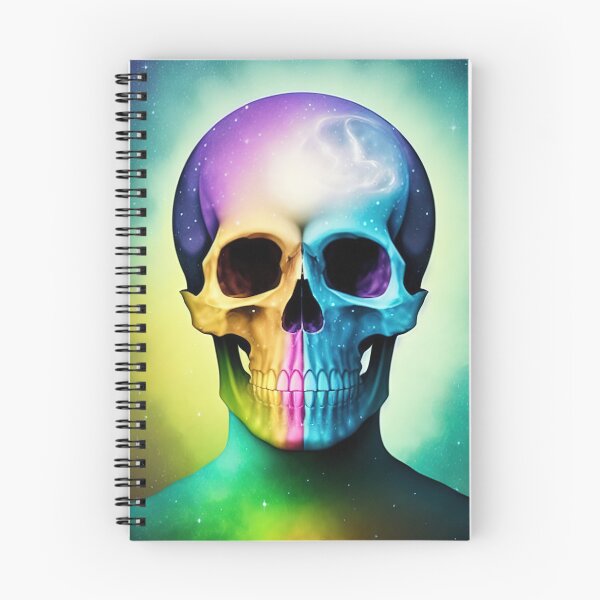 Item preview, Colorful Cosmic Skull designed and sold by AbstractWave.