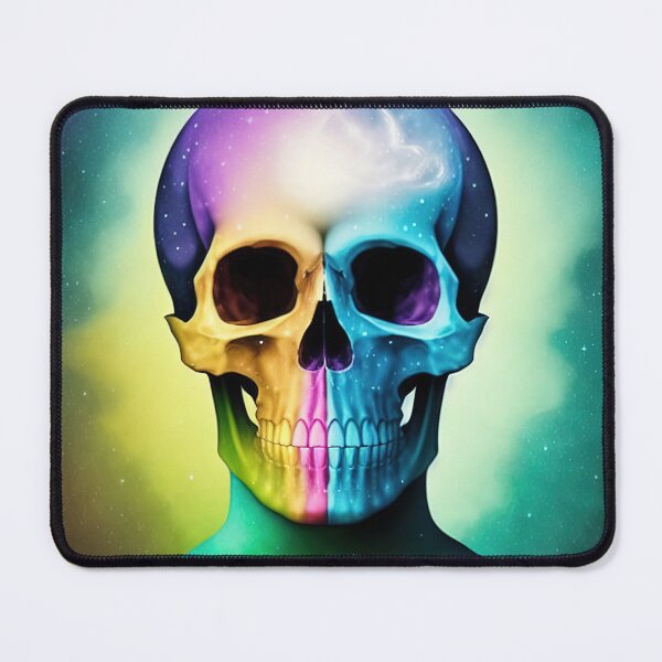 Item preview, Colorful Cosmic Skull designed and sold by AbstractWave.