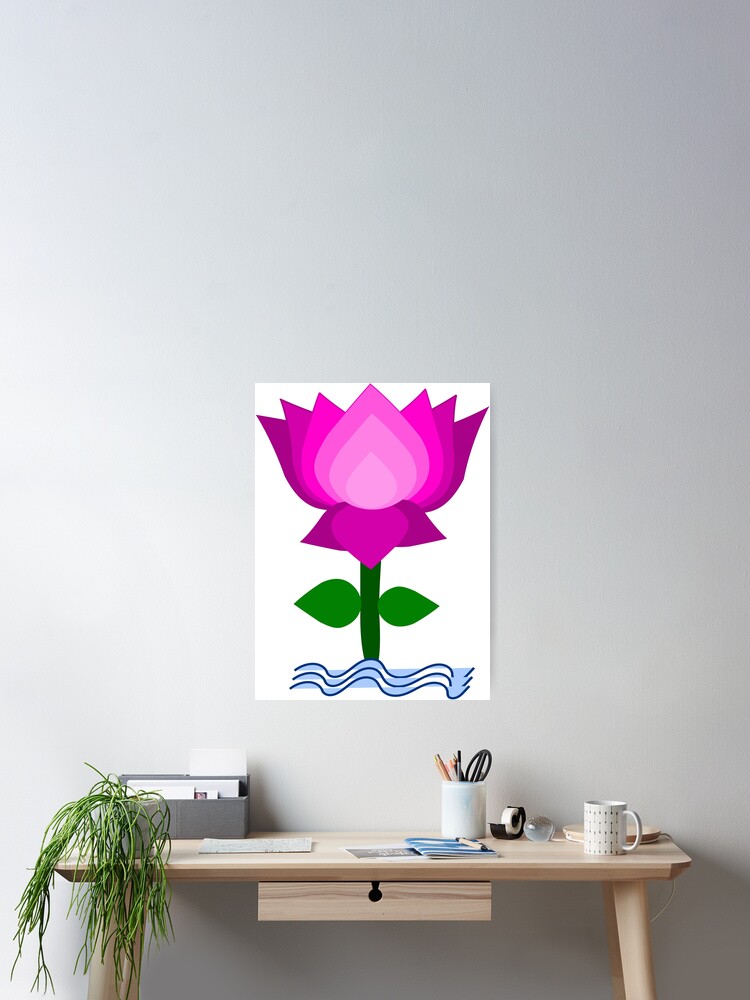 Lotus Poster By Claudiocmb Redbubble