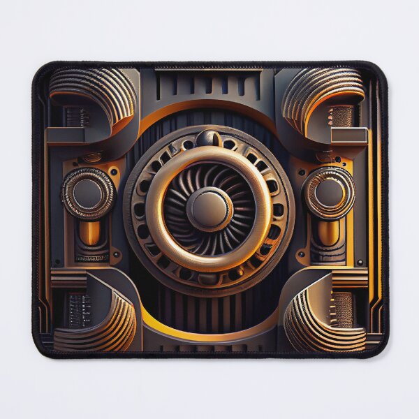 Item preview, Bold Smooth Industrial Pattern Digital Painting designed and sold by CodeAndColors.