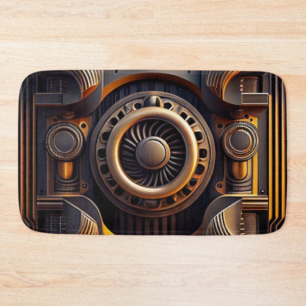 Item preview, Bold Smooth Industrial Pattern Digital Painting designed and sold by CodeAndColors.