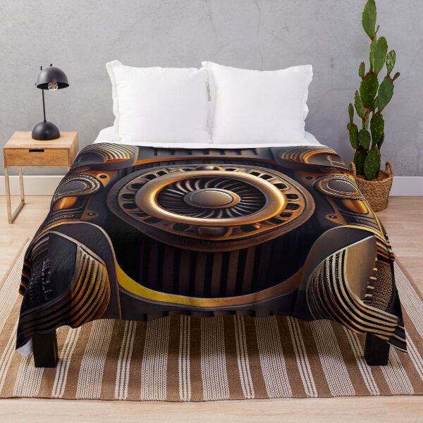 Item preview, Bold Smooth Industrial Pattern Digital Painting designed and sold by CodeAndColors.