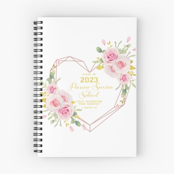 Item preview, PIONEER SERVICE SCHOOL 2023 Spiral Notebook designed and sold by crafts-gift.