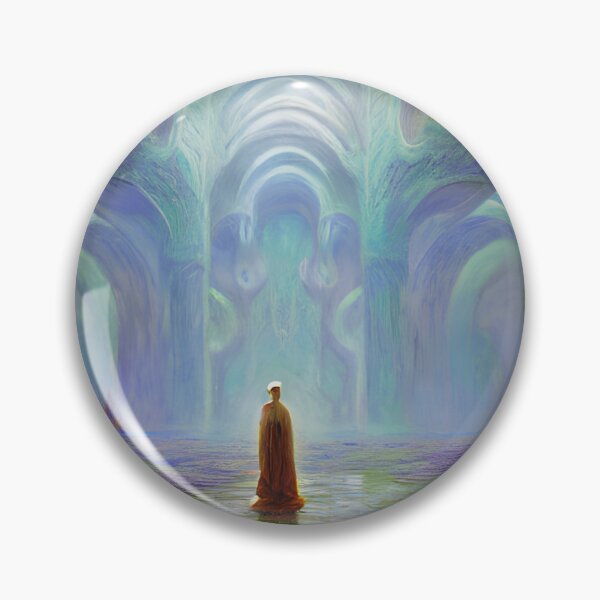 Item preview, A Man Standing In A Temple, Spiritual Magical World, Fantasy Art. designed and sold by rahmangm.