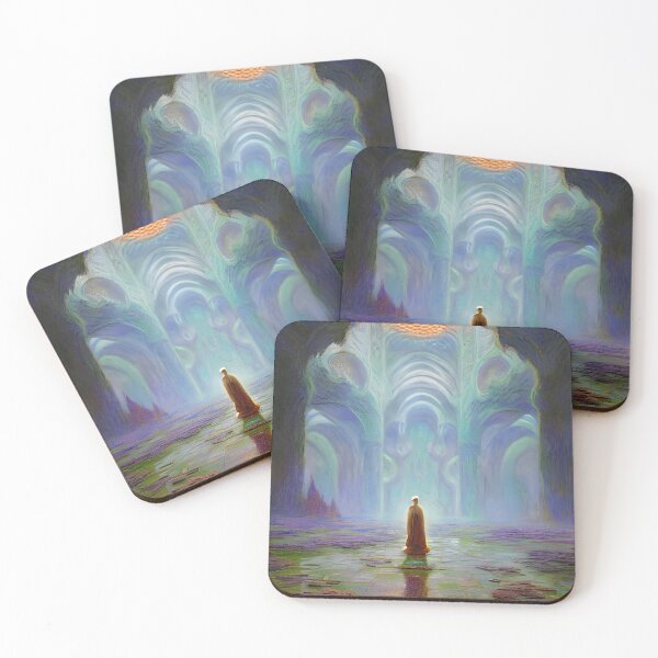 Item preview, A Man Standing In A Temple, Spiritual Magical World, Fantasy Art. designed and sold by rahmangm.