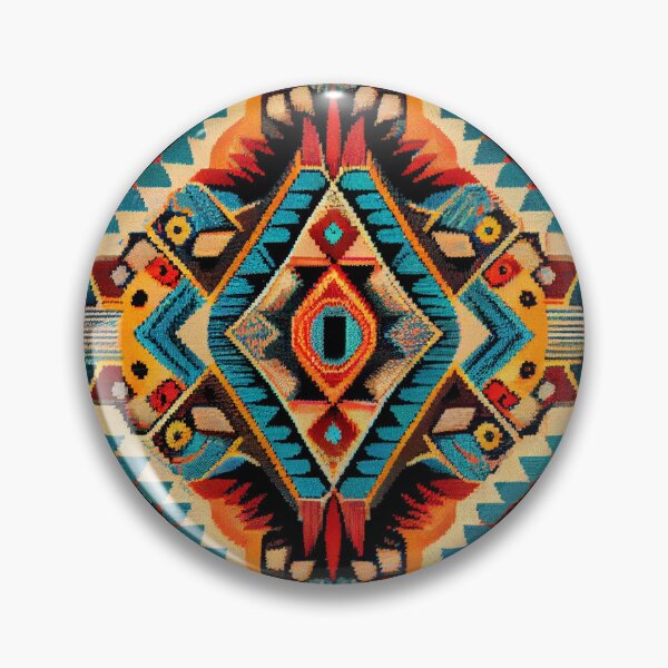 Artikelvorschau, Vibrant Luxury Southwestern Pattern Digital Painting entworfen und verkauft von CodeAndColors.