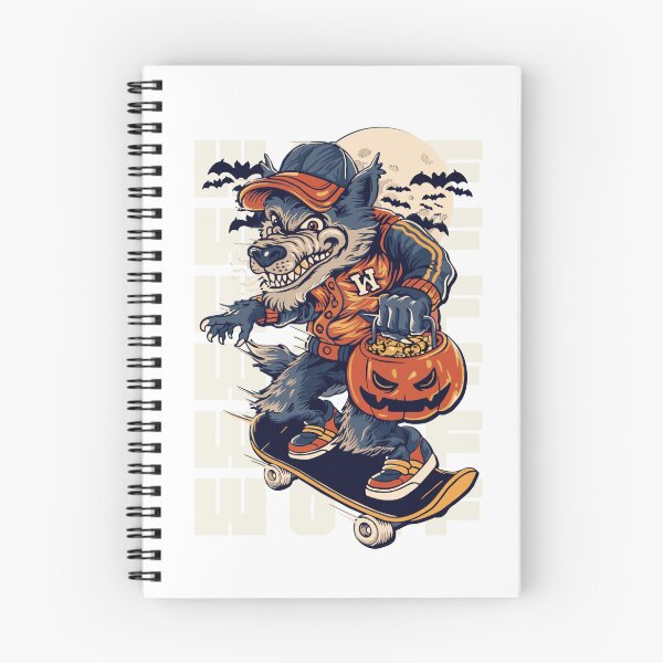 Item preview, Black Beige Navy Illustrated Werewolf  designed and sold by One  Art.