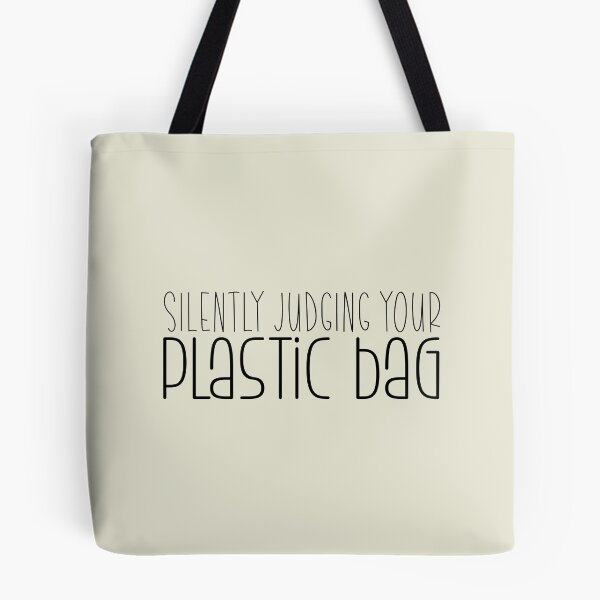 Item preview, silently judging your plastic bags  designed and sold by Mindy Bubble.