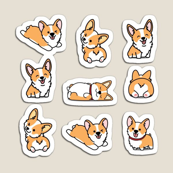Aperçu de l'œuvre Kawaii Corgi créée et vendue par ouchmypancreas.