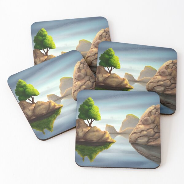 Item preview, Landscape with rocks artwork designed and sold by gramizzia.