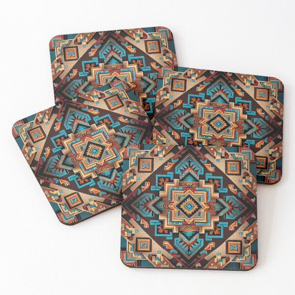 Item preview, Complex Southwestern Pattern Digital Painting designed and sold by CodeAndColors.