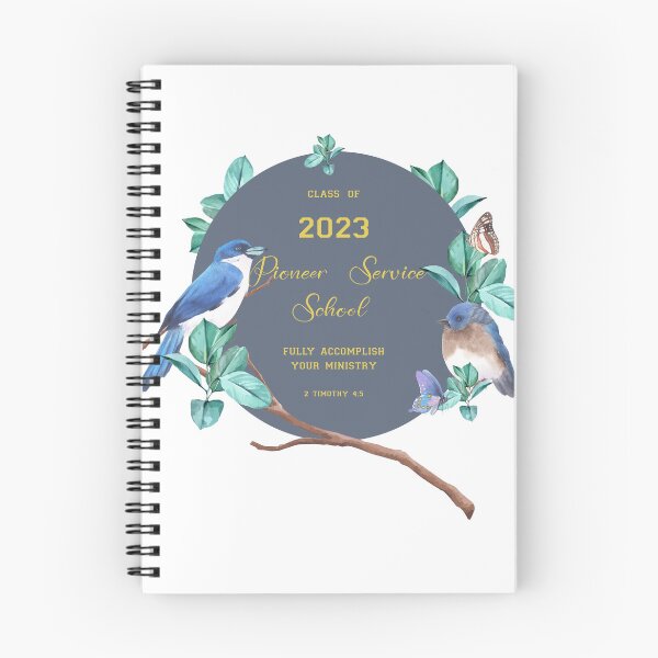 Item preview, PIONEER SERVICE SCHOOL 2023 Spiral Notebook designed and sold by crafts-gift.