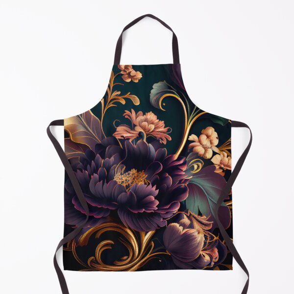 Aperçu de l'œuvre Luxury Floral Pattern Digital Painting créée et vendue par CodeAndColors.