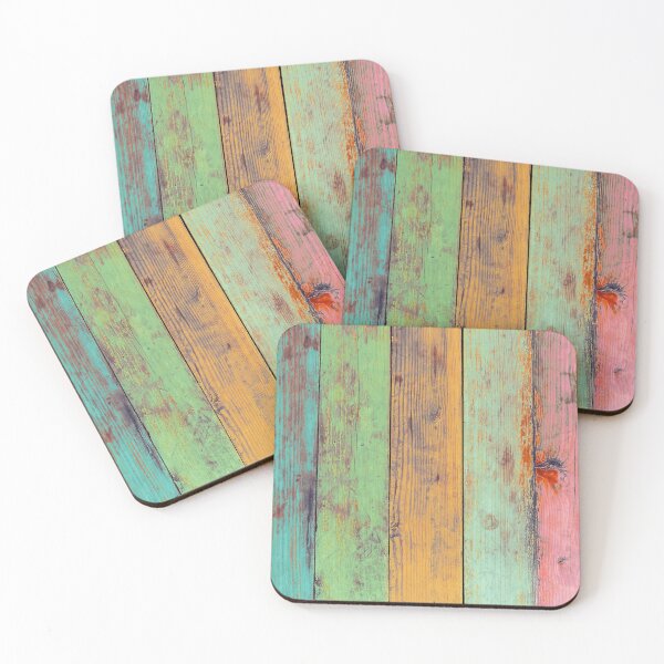 Item preview, Colorful Weathered Wood Print - Decorating print. designed and sold by Wentoo.