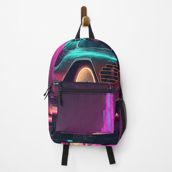 Item preview, Racing car with a bizarre old vintage look in a city of neon lights designed and sold by mrlongfield.
